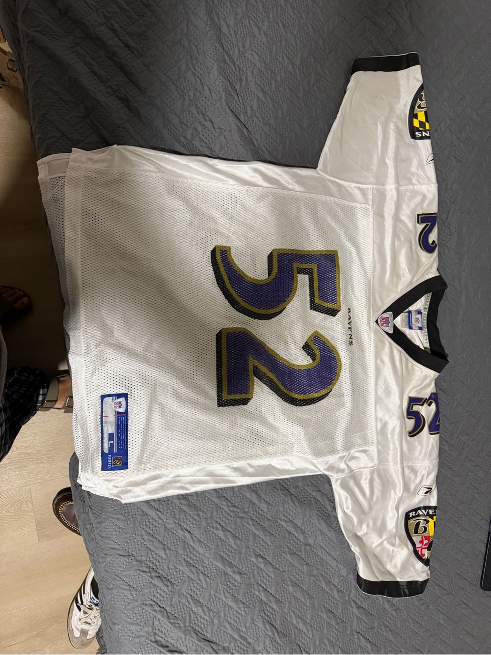 Baltimore Ravens #52 White Football Jersey